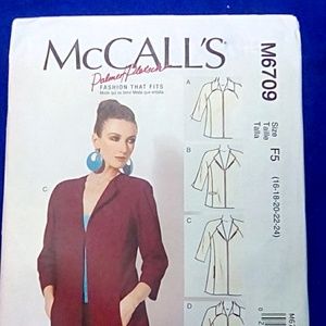 McCall's Jacket Princess Seams sz 16-24